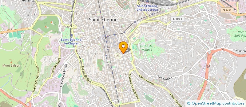 localisation de l'entreprise L'OASIS  SAINT-ETIENNE