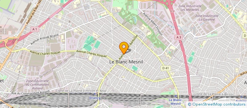 localisation de l'entreprise L'OASIS à LE BLANC-MESNIL