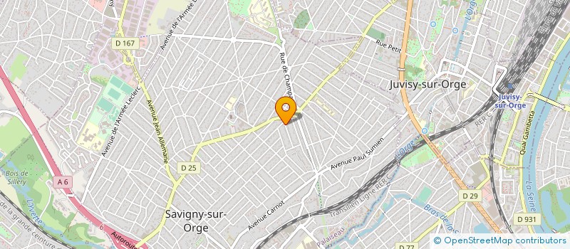 localisation de l'entreprise L'OASIS  SAVIGNY-SUR-ORGE
