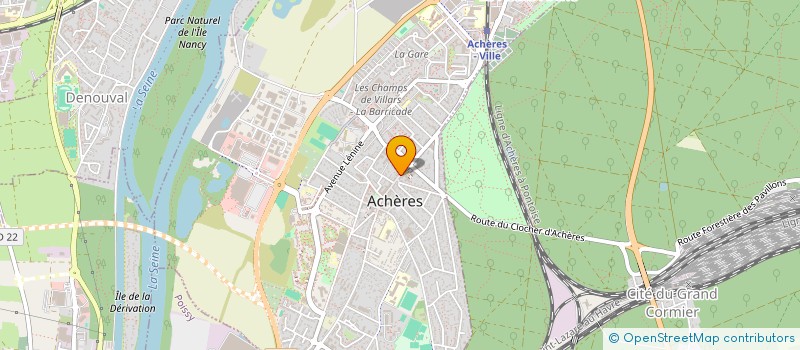 localisation de l'entreprise L'OASIS  ACHERES