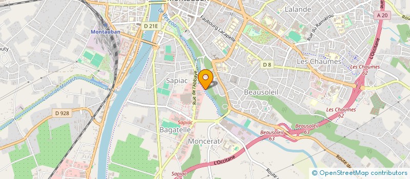 localisation de l'entreprise L'OASIS à MONTAUBAN