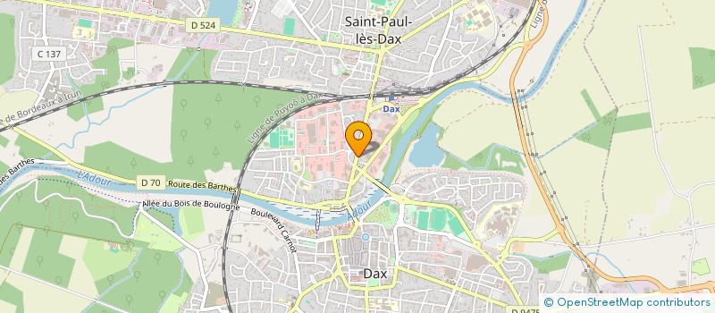 localisation de l'entreprise L'OASIS  DAX
