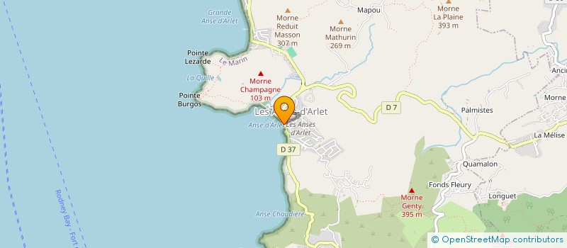 localisation de l'entreprise L OASIS à LES ANSES-D'ARLET