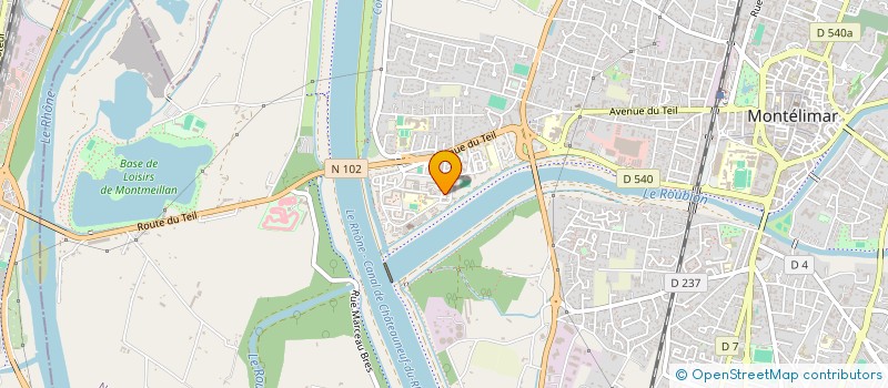 localisation de l'entreprise L'OASIS à MONTELIMAR