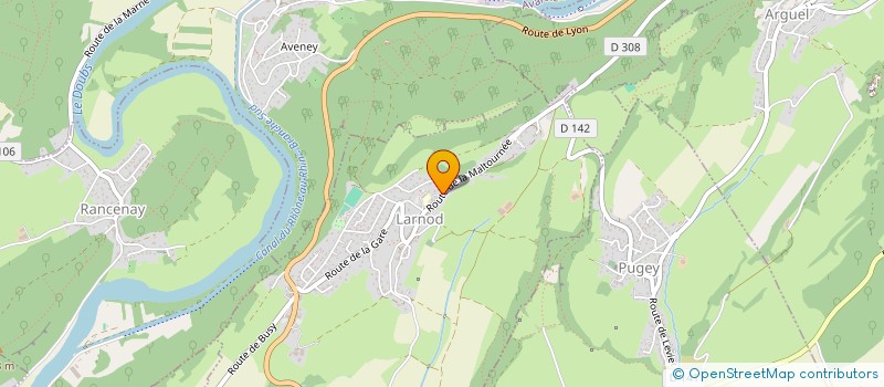 localisation de l'entreprise L'OASIS  LARNOD