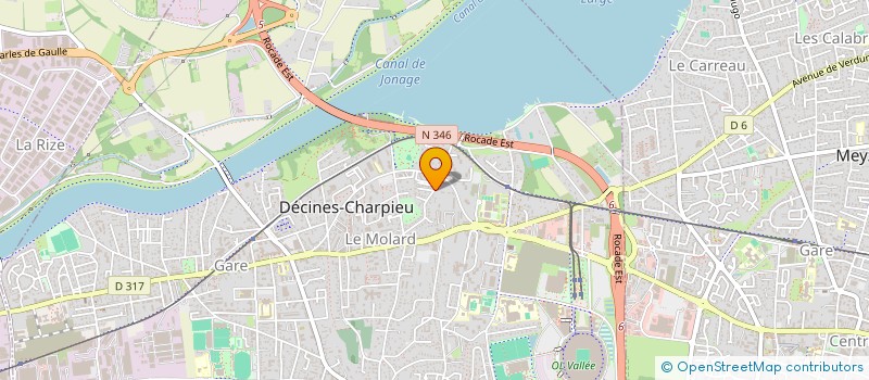 localisation de l'entreprise L'OASIS  DECINES-CHARPIEU