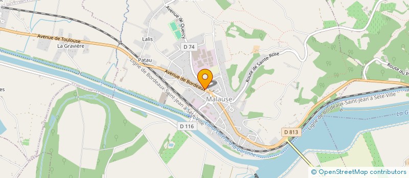 localisation de l'entreprise L'OASIS  MALAUSE