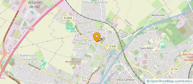 localisation de l'entreprise L'OASIS  CAMBRAI