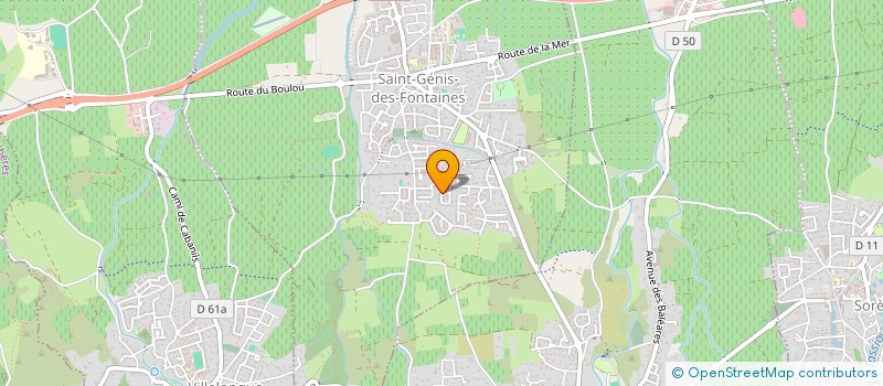 localisation de l'entreprise L'OASIS AU SOLEIL  SAINT-GENIS-DES-FONTAINES