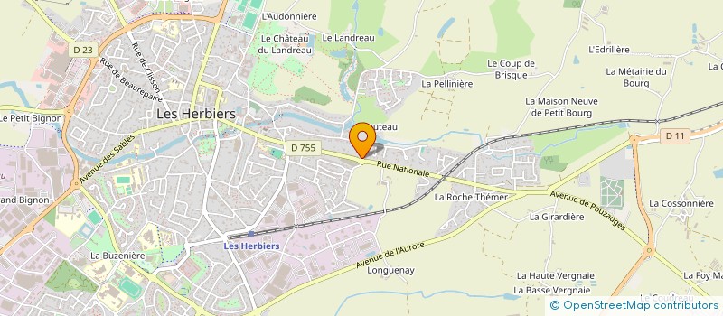 localisation de l'entreprise L'OASIS AUTO  LES HERBIERS