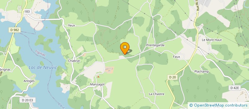 localisation de l'entreprise L'OASIS D'AYLA  LIGINIAC