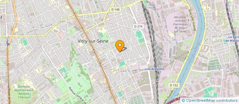 localisation de l'entreprise L'OASIS DES AINES à VITRY-SUR-SEINE