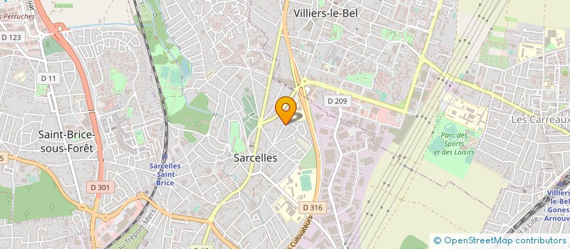 localisation de l'entreprise L'OASIS DES FLANADES  SARCELLES