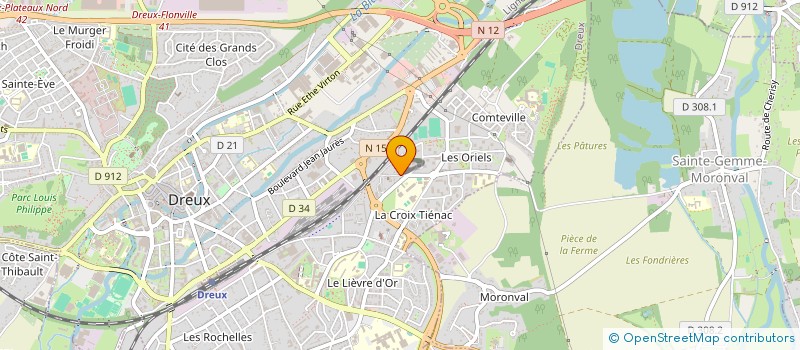 localisation de l'entreprise L'OASIS DES FRUITS à DREUX