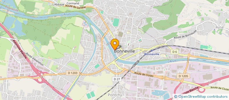 localisation de l'entreprise L'OASIS DU BONHEUR  BONNEVILLE