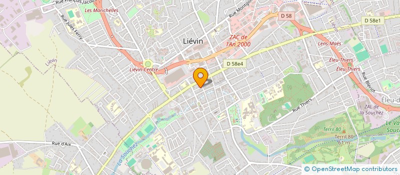 localisation de l'entreprise L'OASIS DU COLIBRA  LIEVIN