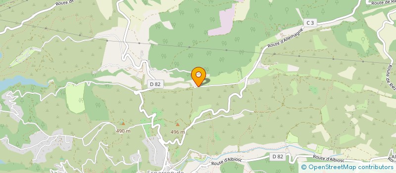 localisation de l'entreprise L'OASIS DU VERDON  GREOUX-LES-BAINS