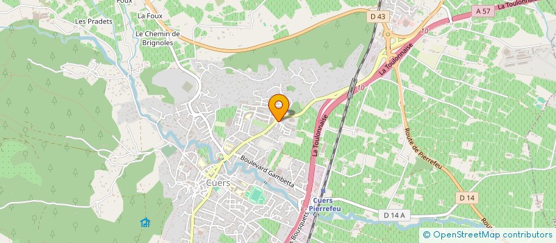 localisation de l'entreprise L'OASIS ENSOLEILLE  CUERS