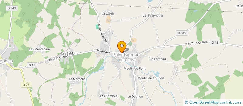 localisation de l'entreprise L'OASIS NOUV'L à SAINT-LAURENT-DE-CERIS