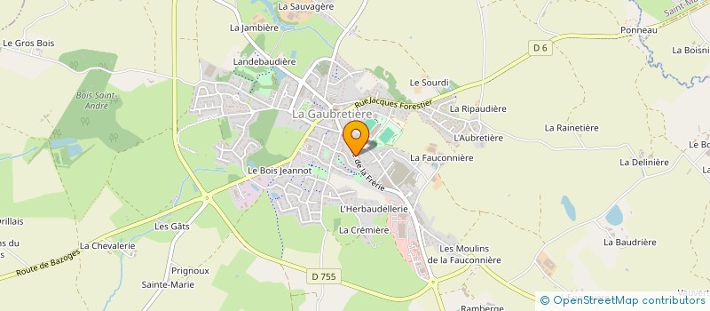 localisation de l'entreprise L'OASIS RECOVERY  LA GAUBRETIERE