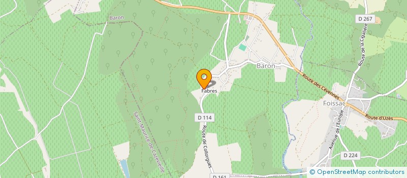 localisation de l'entreprise L'OASIS SOUS L'ARQUE à BARON