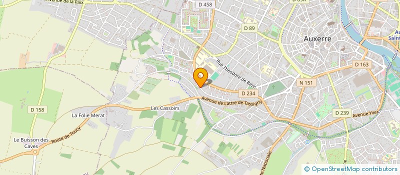 localisation de l'entreprise L'OASISS à AUXERRE