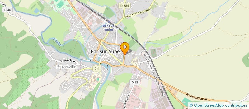 localisation de l'entreprise L'OBALICE  BAR-SUR-AUBE