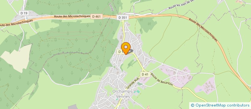 localisation de l'entreprise L'OBELISQUE  ORCHAMPS-VENNES