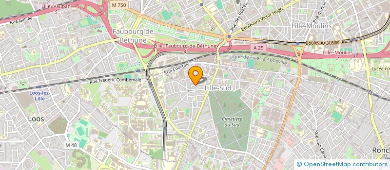 localisation de l'entreprise L'OBJECTIF IMMO à LILLE
