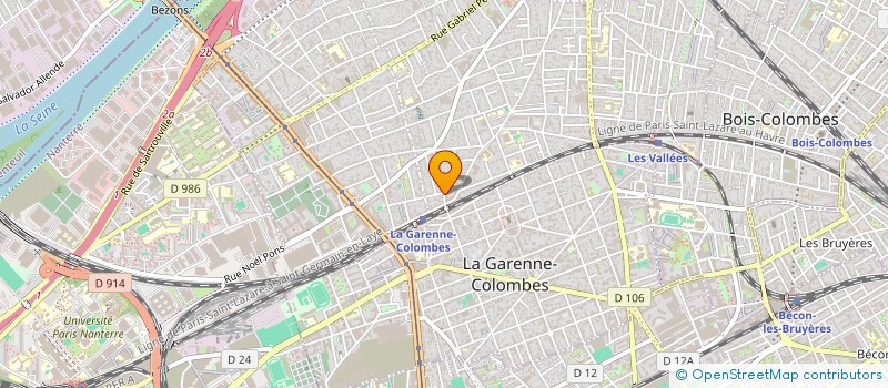 localisation de l'entreprise L OBJET DU DESIR  COLOMBES