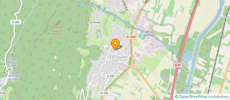 localisation de l'entreprise L'OBLIGEE à LE TOUVET