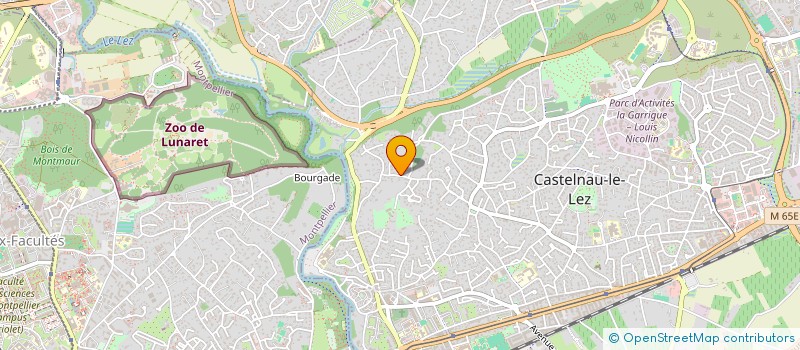 localisation de l'entreprise L'OBSERVATOIRE DE CASTELNAU-LE-LEZ - URBANISME ET QUALITE DE VIE  CASTELNAU-LE-LEZ