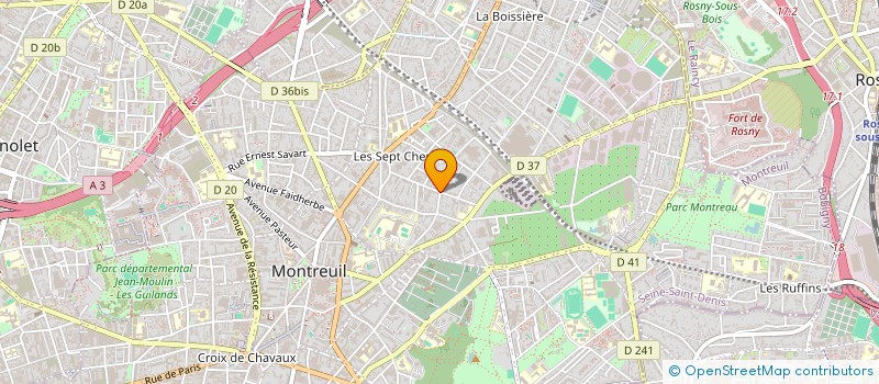 localisation de l'entreprise L'OBSERVATOIRE DU PARTAGE à MONTREUIL