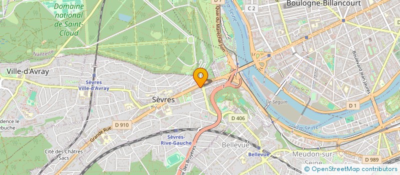 localisation de l'entreprise L'OBSERVATOIRE FINANCIER à SEVRES
