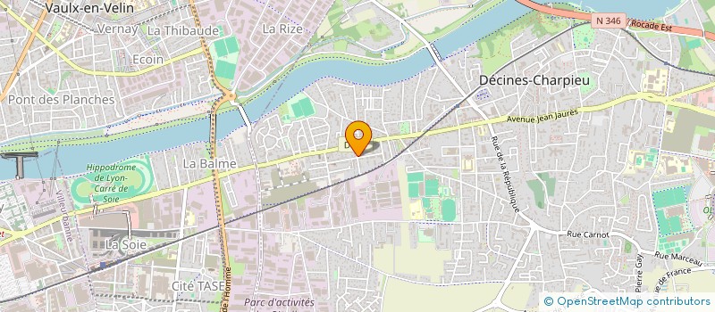 localisation de l'entreprise L'OBSIDIENNE  DECINES-CHARPIEU