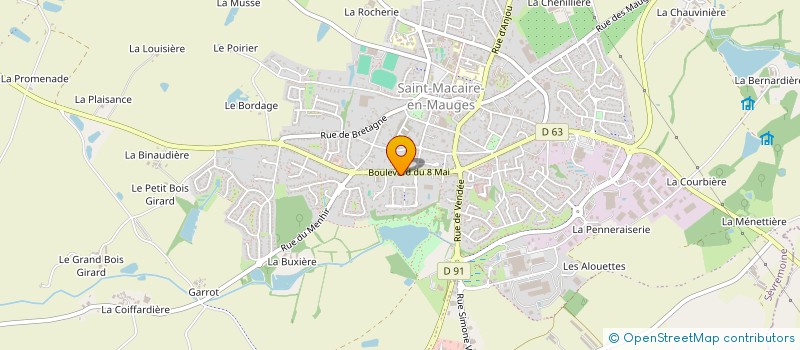 localisation de l'entreprise L'OBSTINEE à SEVREMOINE