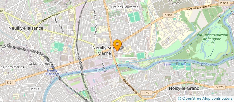 localisation de l'entreprise L'OBUS DE 1870 à NEUILLY-SUR-MARNE