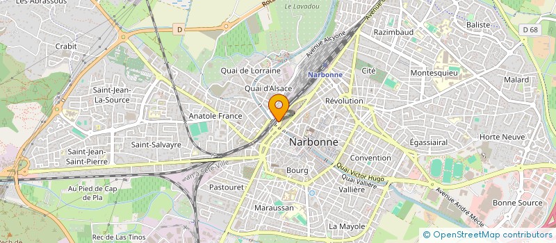 localisation de l'entreprise L'OC HALLE à NARBONNE