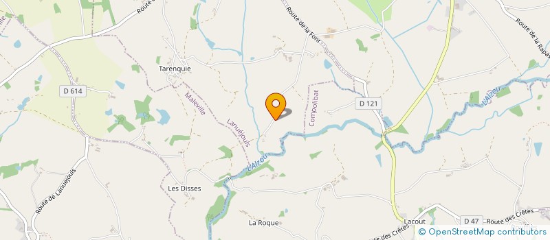 localisation de l'entreprise L'OC'TRAIL  LANUEJOULS