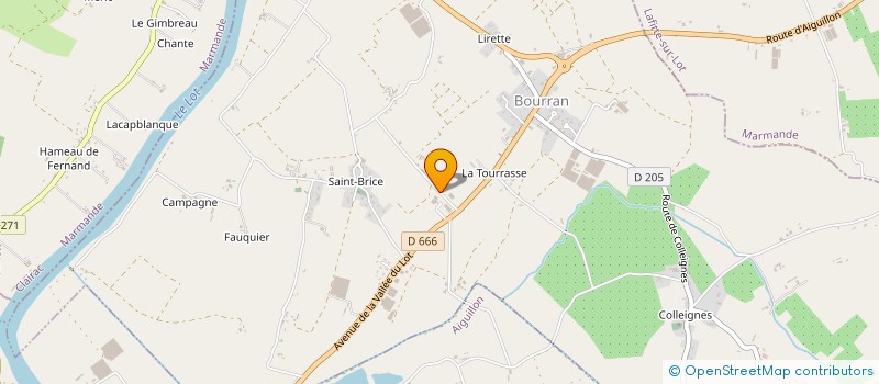 localisation de l'entreprise L'OCCASION DU CONFLUENT  BOURRAN