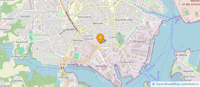 localisation de l'entreprise L'OCCASION LIVREE à LORIENT