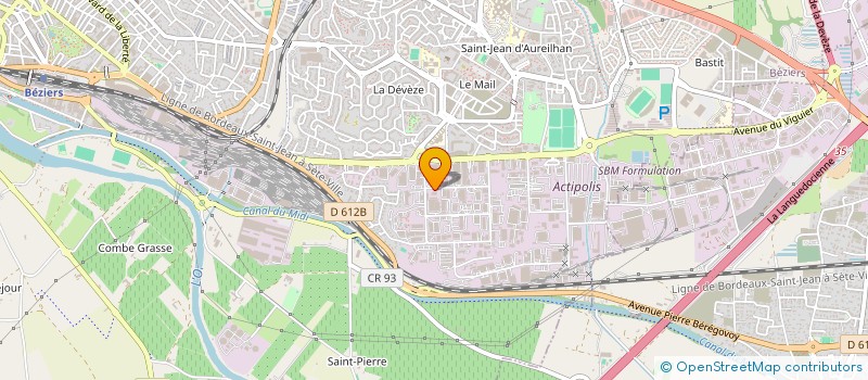 localisation de l'entreprise L'OCCITANE BTP  BEZIERS