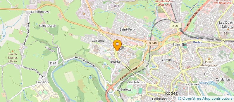 localisation de l'entreprise L'OCCITANE DE CONSTRUCTION  RODEZ