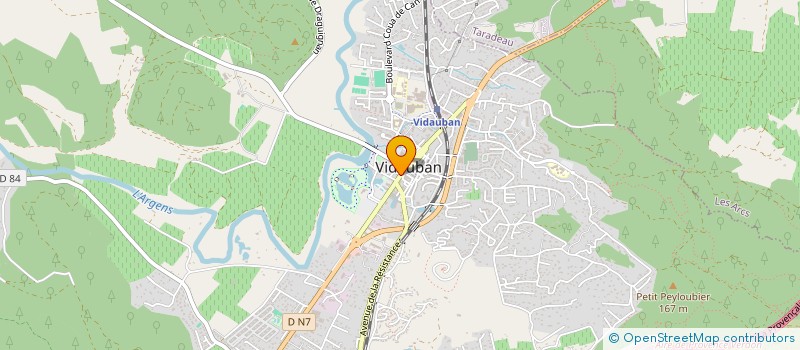 localisation de l'entreprise L'OCEAN  VIDAUBAN