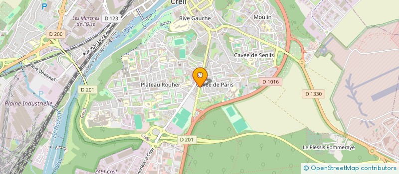 localisation de l'entreprise L'OCEAN  CREIL