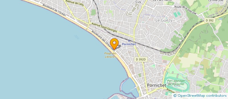 localisation de l'entreprise L'OCEAN à PORNICHET