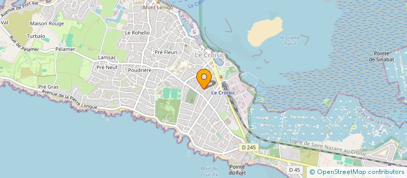 localisation de l'entreprise L'OCEAN GOURMAND à LE CROISIC