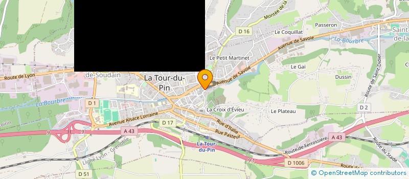 localisation de l'entreprise L'OCEAN INDIEN  LA TOUR-DU-PIN