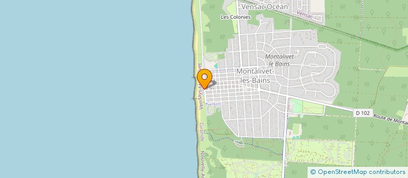 localisation de l'entreprise L'OCEAN RENAISSANCE  VENDAYS-MONTALIVET