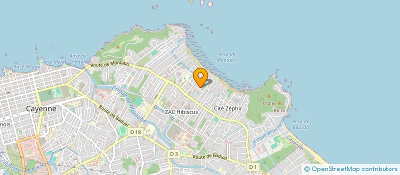 localisation de l'entreprise L'OCEAN VERT  CAYENNE